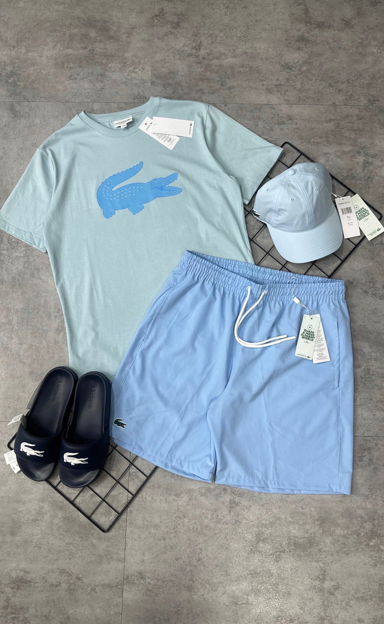 Kit Lacoste + Chinelo Lacoste