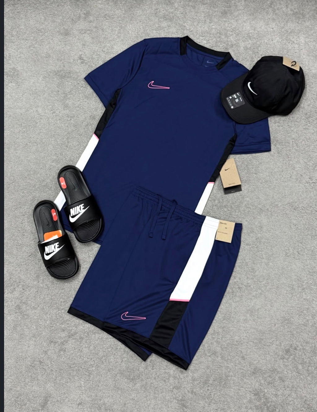 Kit Nike Academy Dri-Fit + Chinelo Victori One